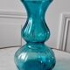 Vase bleu turquoise années 70
