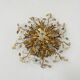 Gold-Plated Metal & Murano Crystal Flowers Flush Mount from Banci Firenze