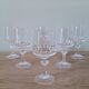 6 verres à pied en cristal