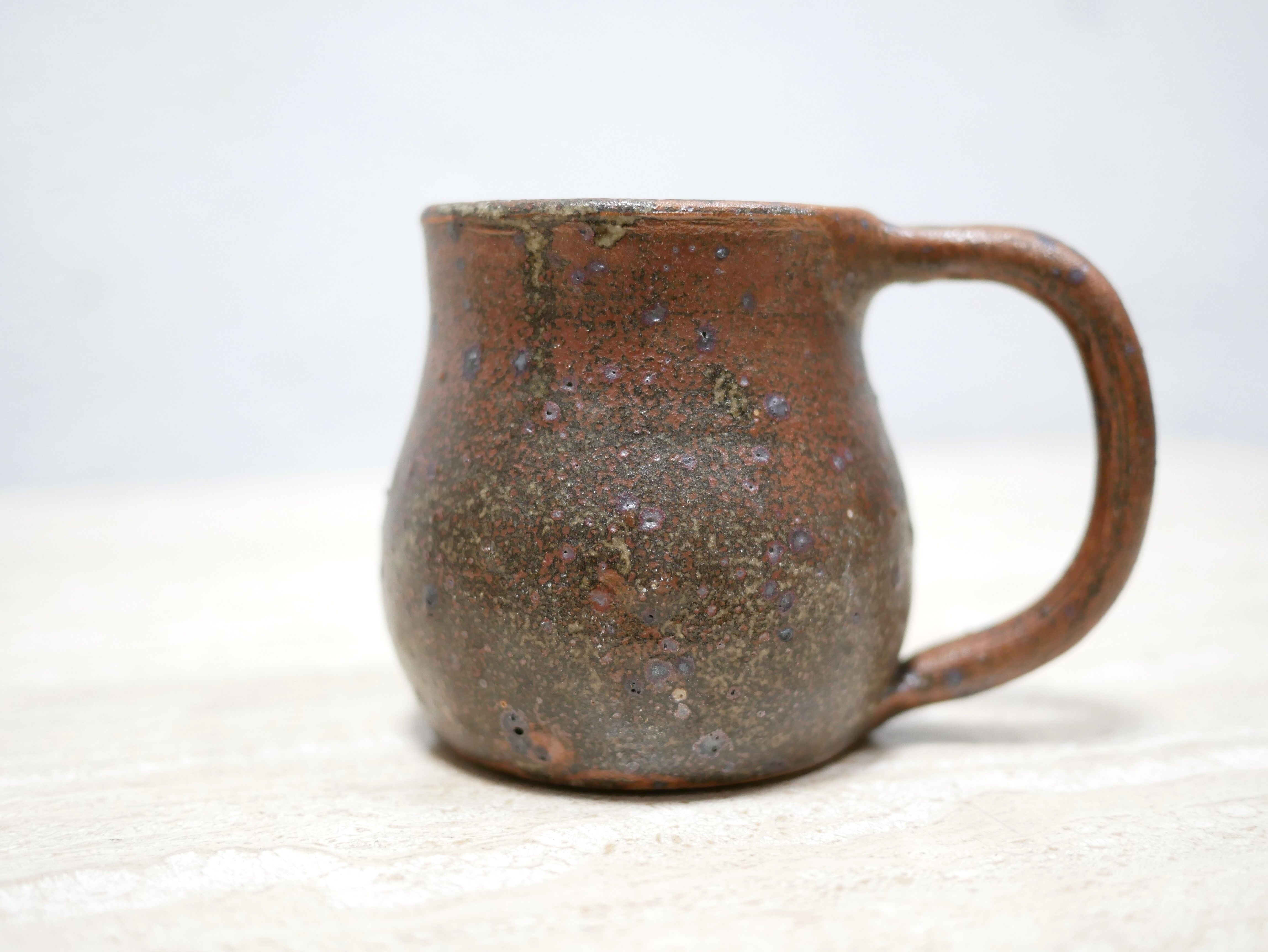 Vintage pyrite stoneware cup