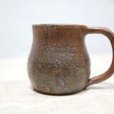 Tasse vintage en grès pyrité
