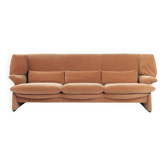Cassina Portovenere Vico Magistretti wingback peach salmon  sofa Maralunga