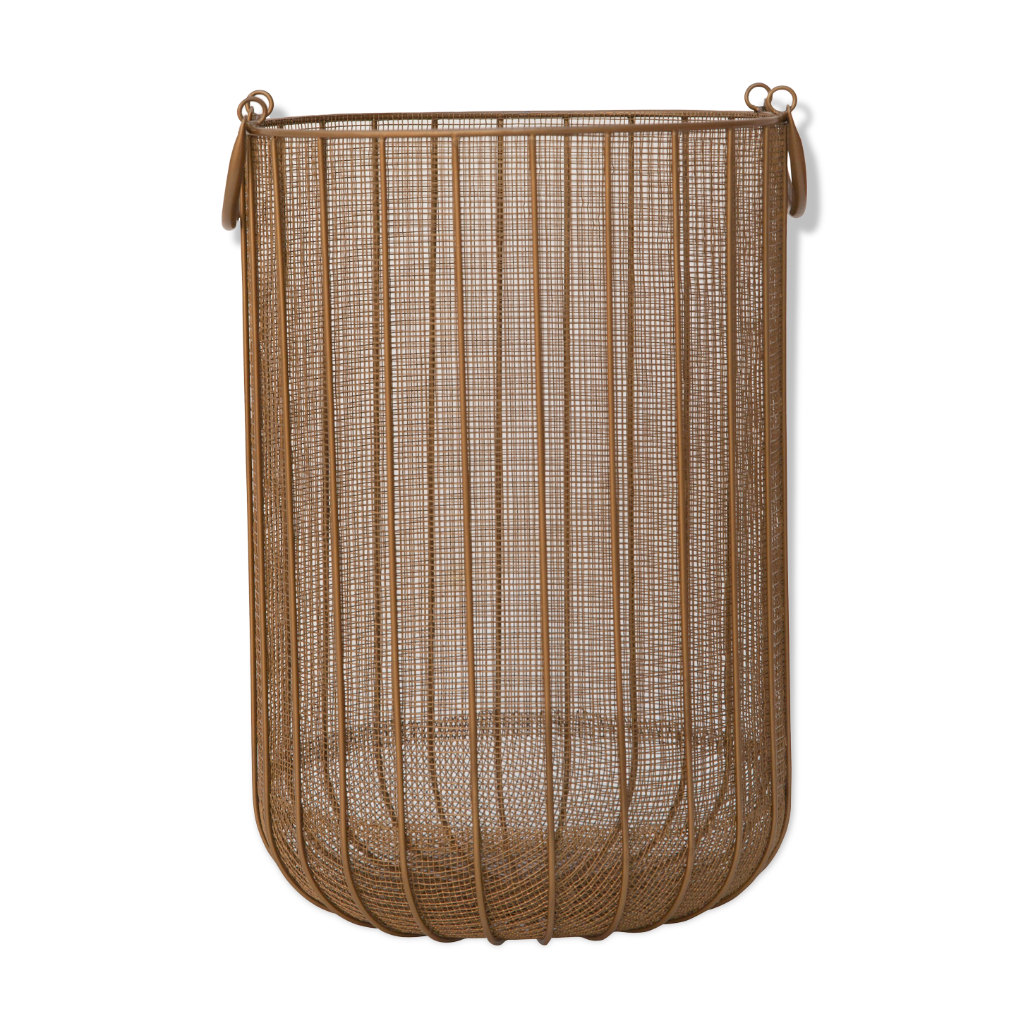 Gold gold braided wire basket