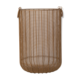 Gold gold braided wire basket