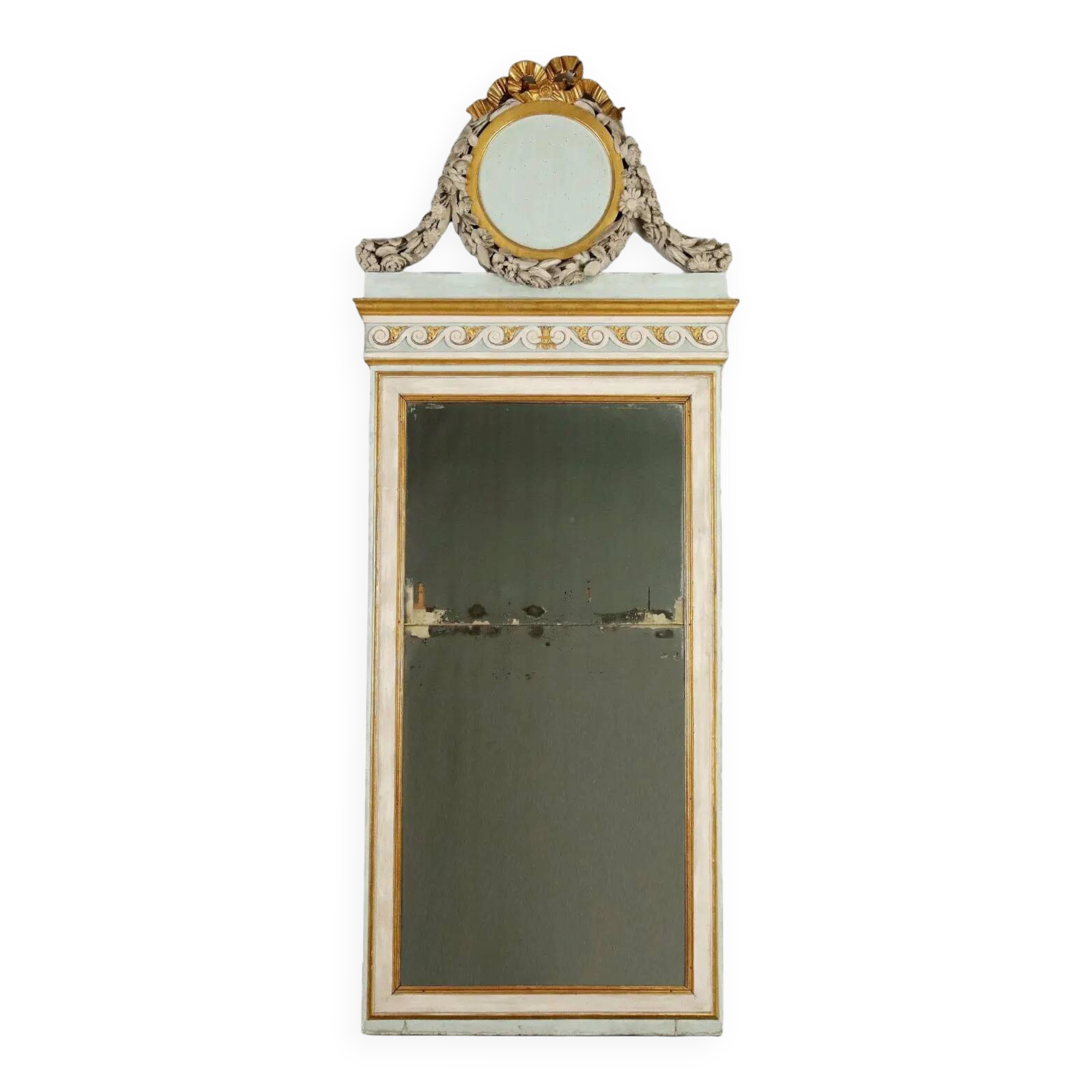 Neoclassical carved wooden mirror, Italy, 18th century