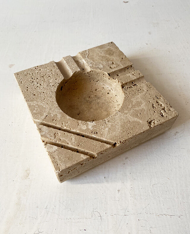 Travertine ashtray 1970