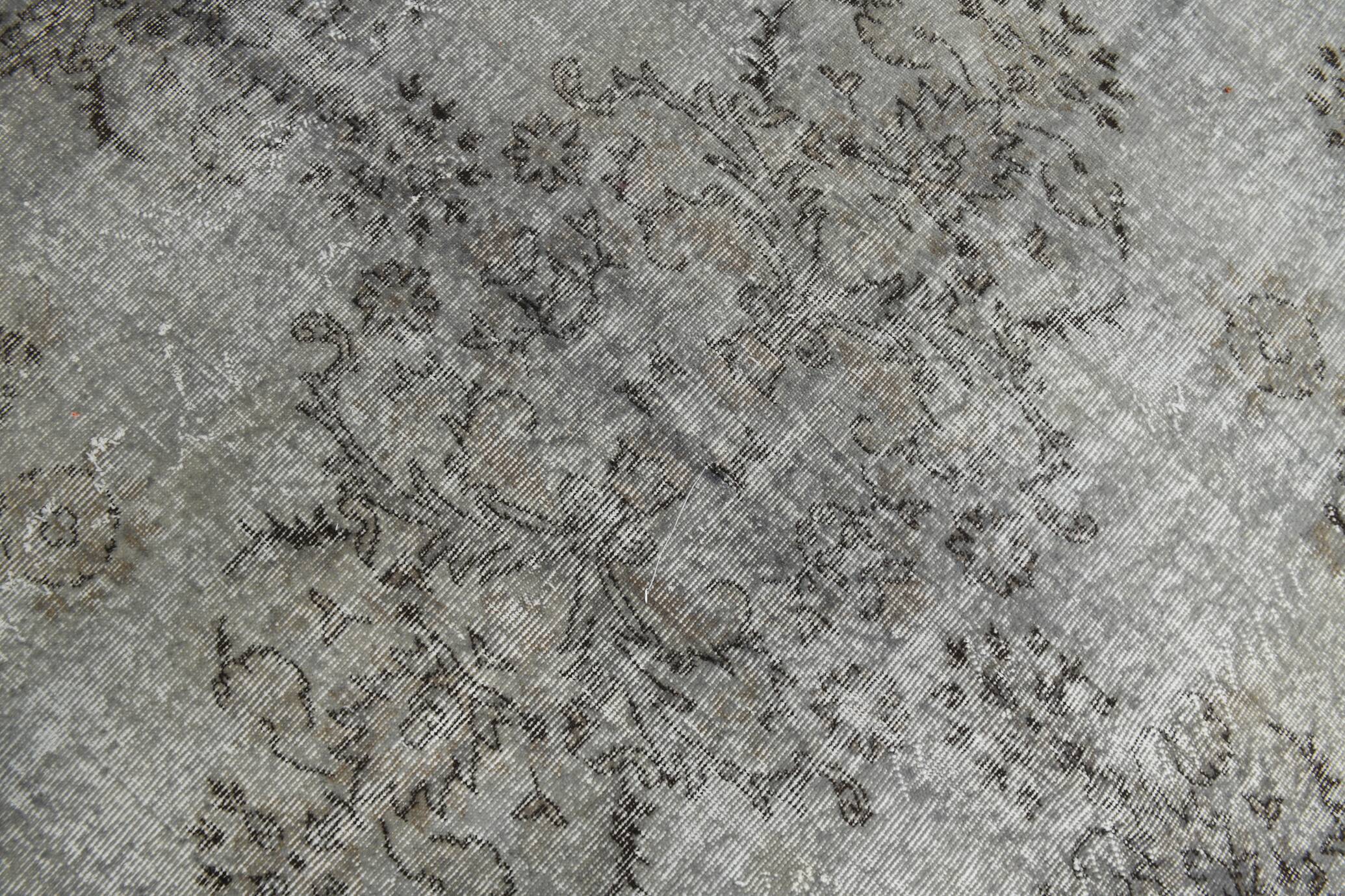 6x10 Black & Gray Oriental Style Turkish Rug, 201x301Cm