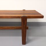 Vintage Scandinavian teak coffee table in the 60s