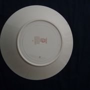 Flat plate in earthenware of Digoin Sarreguemines model Arcole diam 23,5 cm