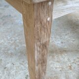 Large solid oak farmhouse table with two drawers 260 cm x 100 cm