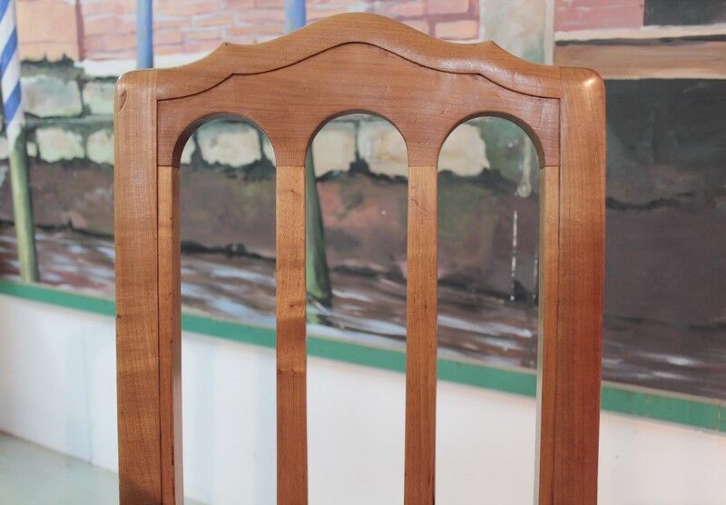Set of 4 chairs Louis Philippe cherrywood XIX