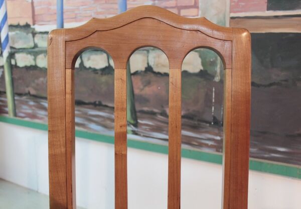 Suite de 4 chaises Louis Philippe en merisier XIXème