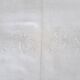 Drap de lin en broderie richelieu monogrammé ab