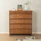 Classic shoe cabinet from the 1960s, walnut veneer, four drop-down doors, two drawers