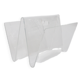 Porte-revues Postmoderne en Lucite ZigZag, Italie, années 1980
