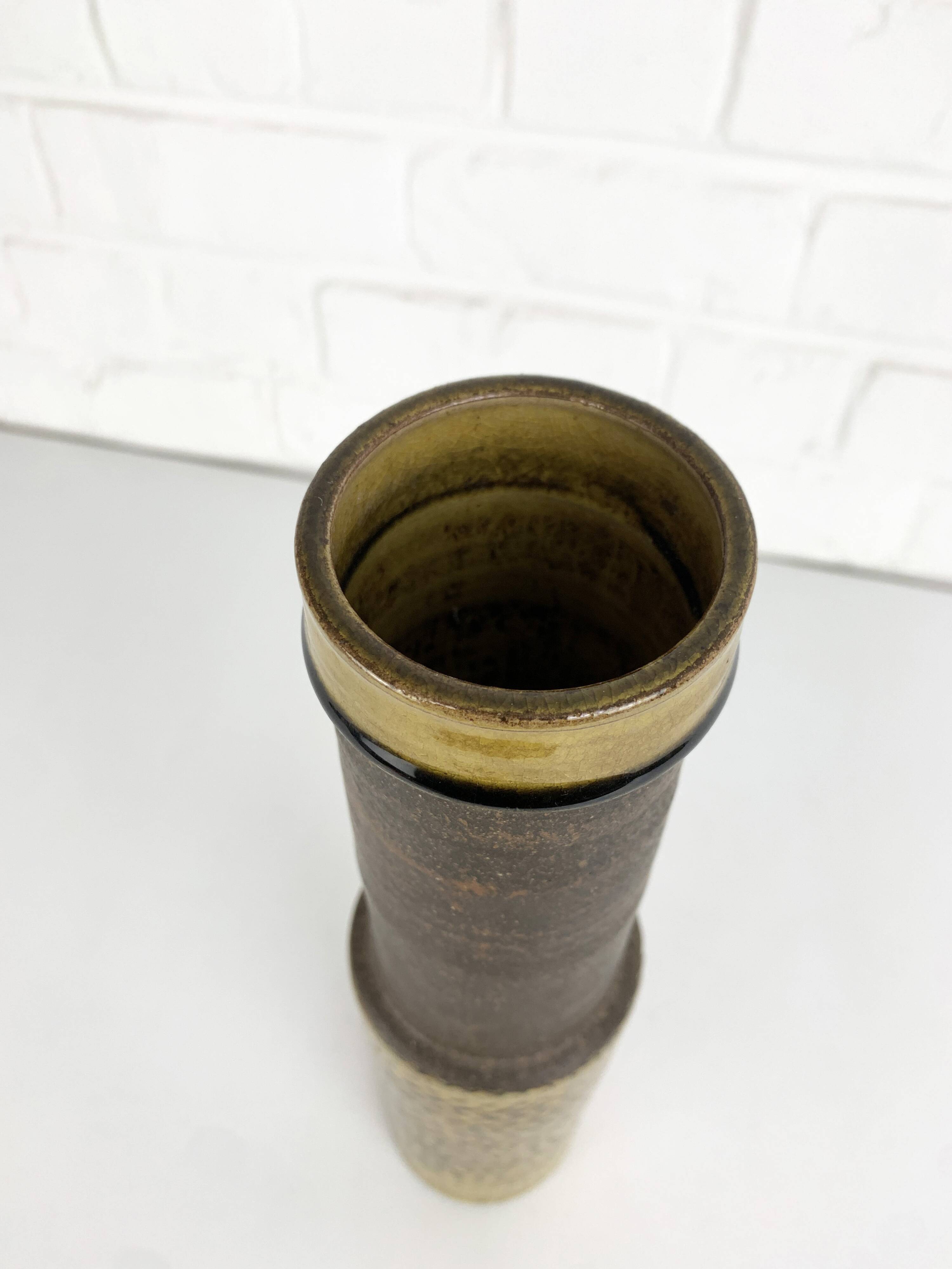 Vase sculptural en grès, Nils Kähler pour Kähler, Danemark, 1960