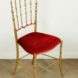 Chiavari brass chair