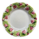 Plat barbotine fraises