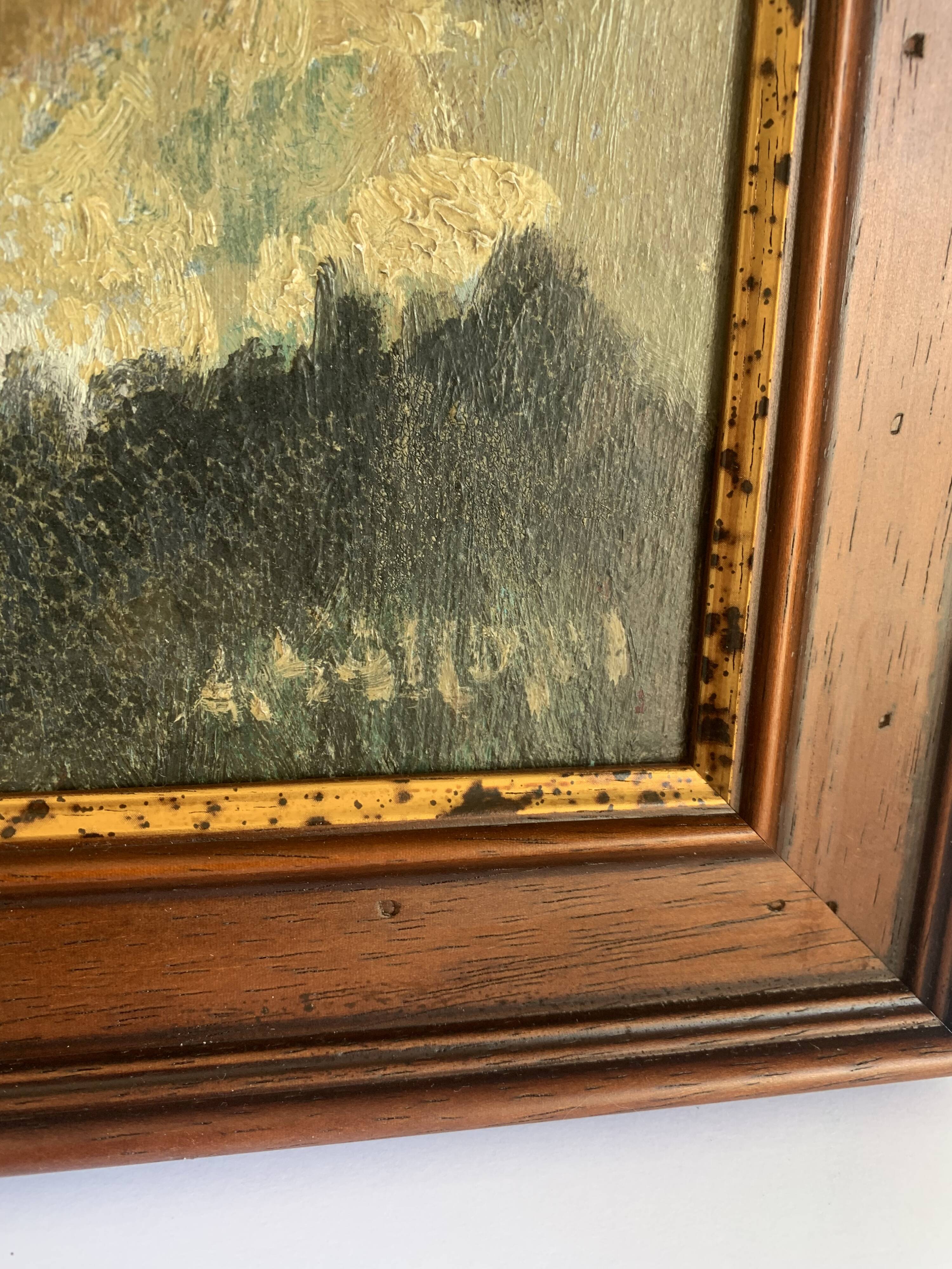 Vintage Oil Painting – Portrait of a Parisian Woman