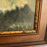 Vintage Oil Painting – Portrait of a Parisian Woman