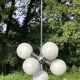 Ceiling lamp chandelier 7 lights Sputnik 1960s, The cluster