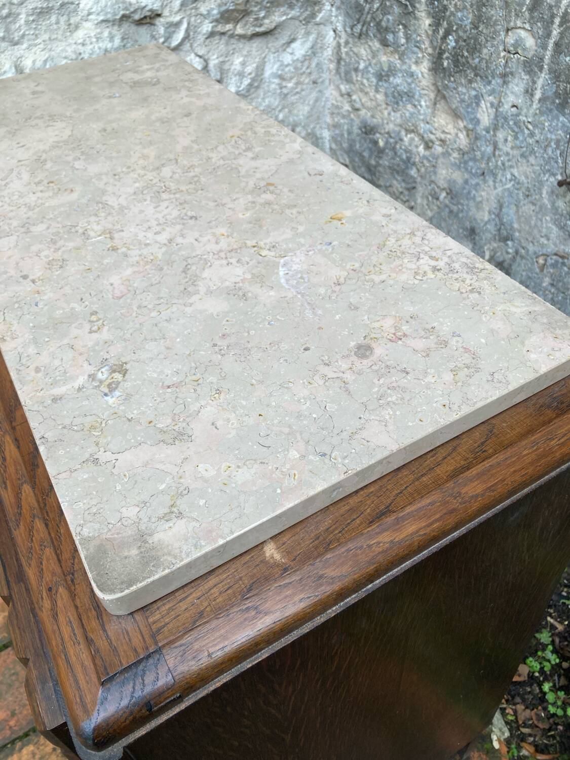 Vintage chest of drawers with splayed legs
