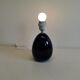 Small Table lamp in dark blue ceramic, made by Søholm ceramics Denmark.