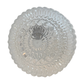 Applique en verre moulé vintage