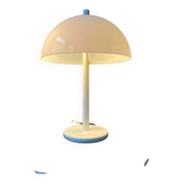 White Mid-Century Dijkstra mushroom table lamp