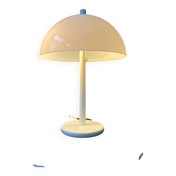 White Mid-Century Dijkstra mushroom table lamp