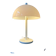 White Mid-Century Dijkstra mushroom table lamp