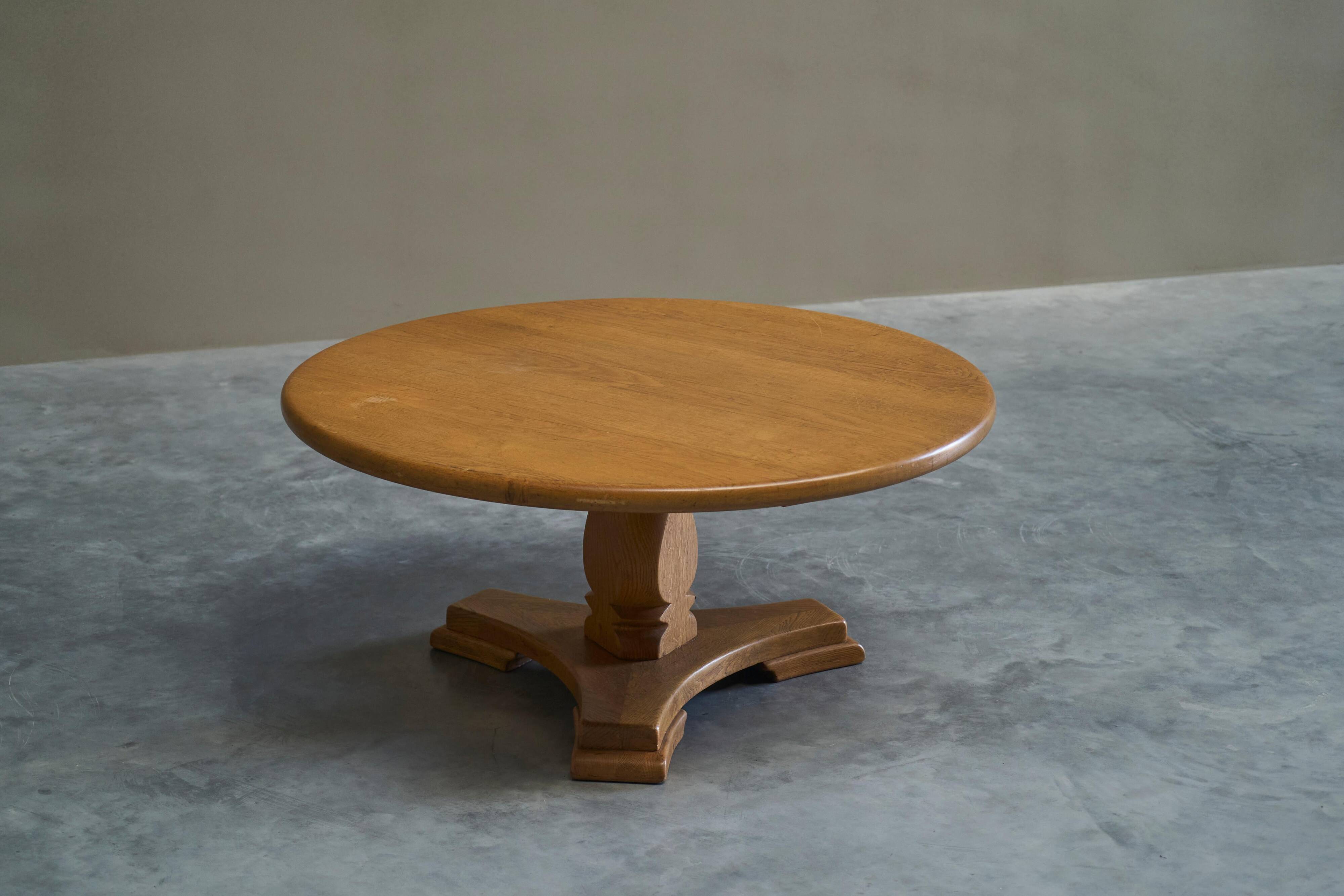 'Siegfried' coffee table by Abraham Sprij, solid oak, 1960s.
