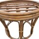 Vintage rattan pouf