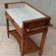 Walnut vanity unit