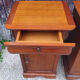 Pair of Louis Philippe bedside tables, solid cherry, vintage, 60