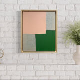 Pink On Green - original artwork