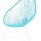 Fauteuil acapulco vert turquoise marque boqa