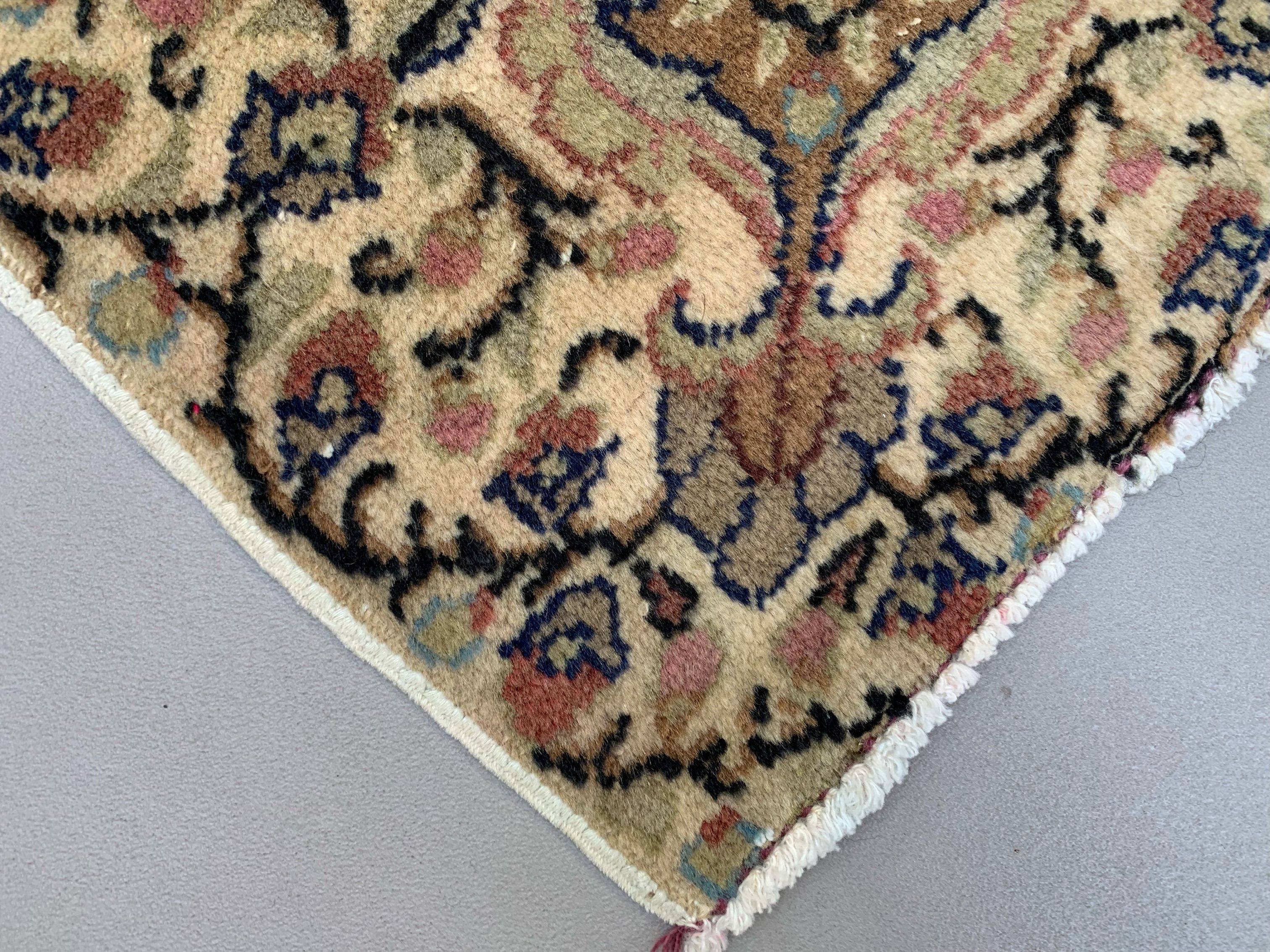 Vintage Turkish Rug 290x195 cm, Tribal Wool Carpet Large