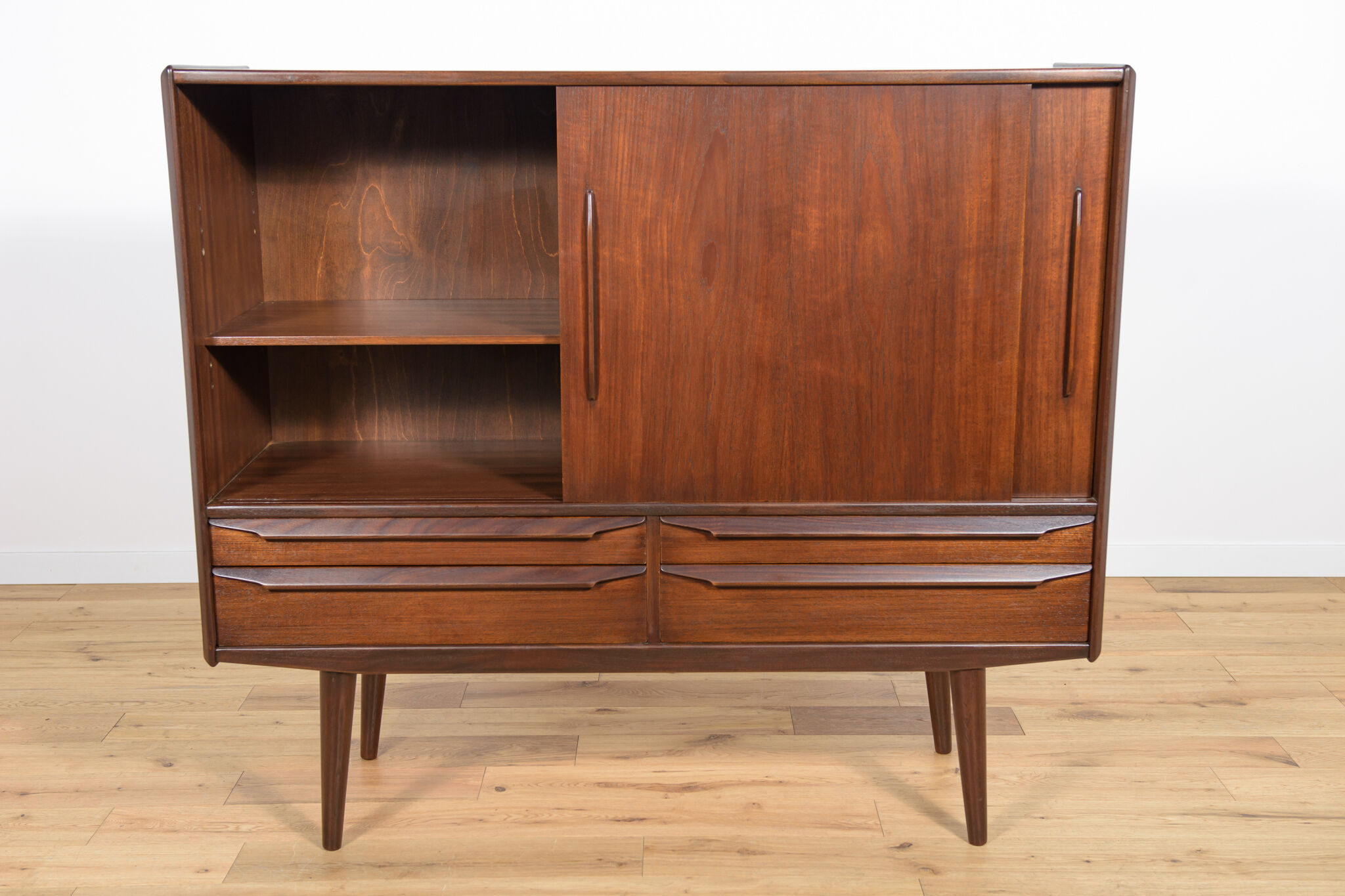 Mid century Danish Teak Highboard, 1960s