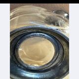 Crystal and pewter carafe