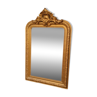 Miroir ancien à fronton 103/67 cm