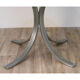 Vintage dining table in marble and steel 1970