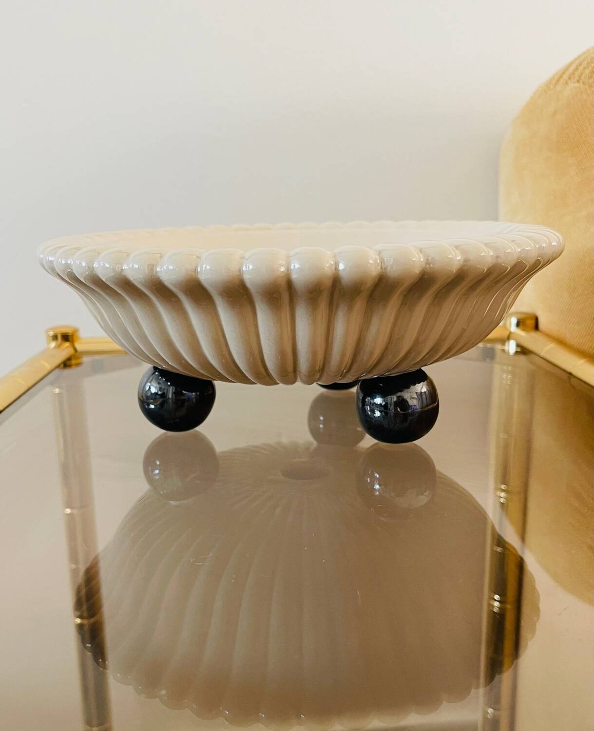 Ceramic plate cup 1970