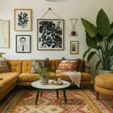 Geometric Kilim Oriental Rug, Wool Rustic Flatwoven Carpet 249x195cm