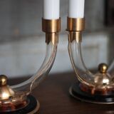 Pair of art deco lamps, pair of art deco candlesticks, table lamps, decoration