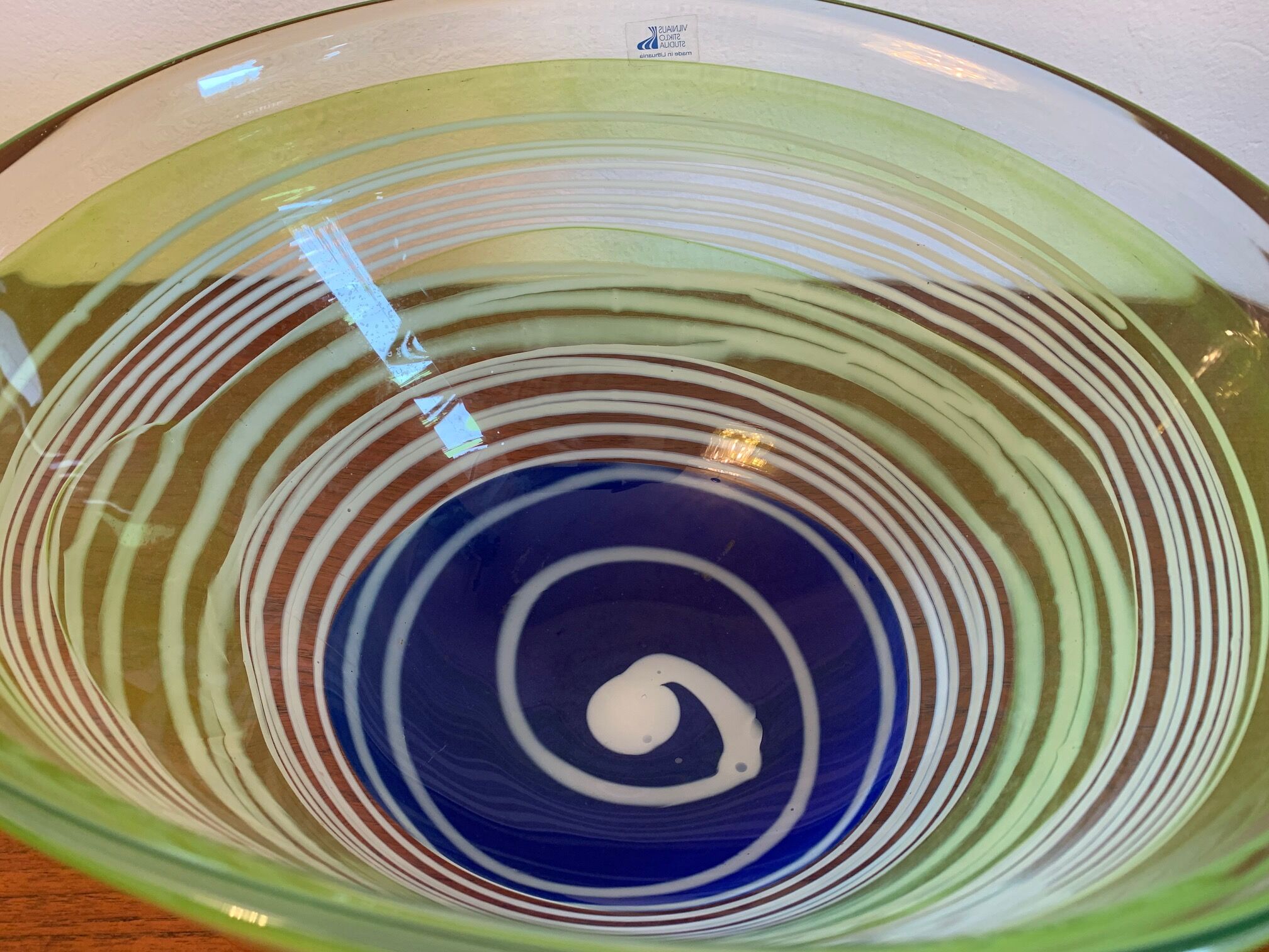 Vilniaus Stiklo Studija bowl, Lithuania, 1990s