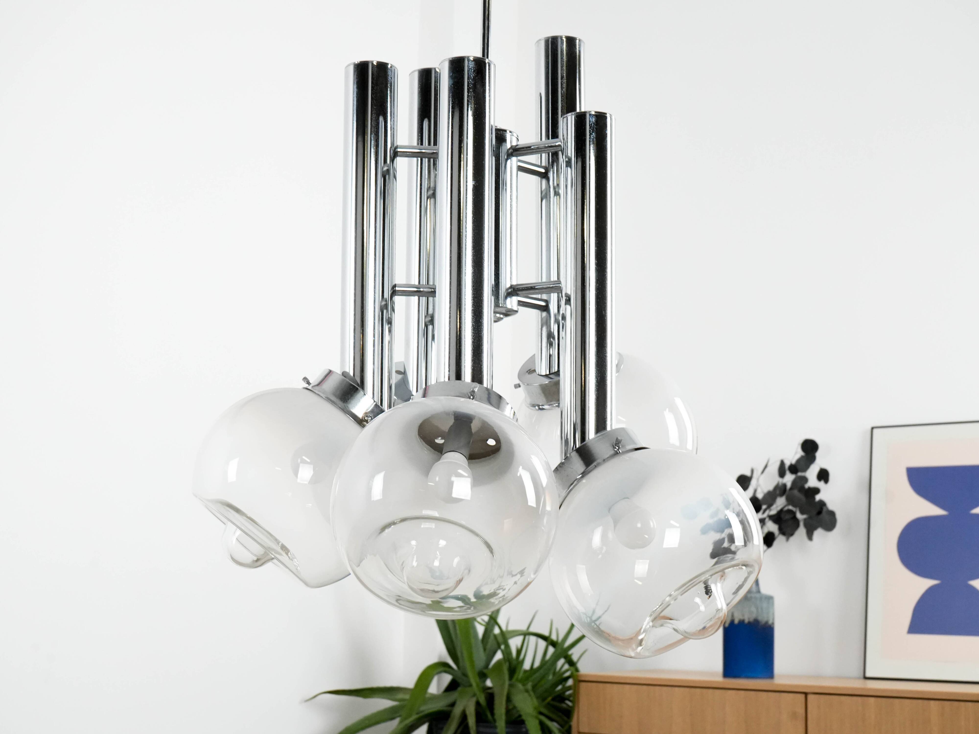 Chandelier, Italian design, 1970s, manufactured in Italy