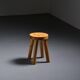 Stool by René Martin for a chalet in Méribel, circa 1965