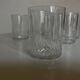 Set of 5 Baccarat modernist Ecailles water goblets