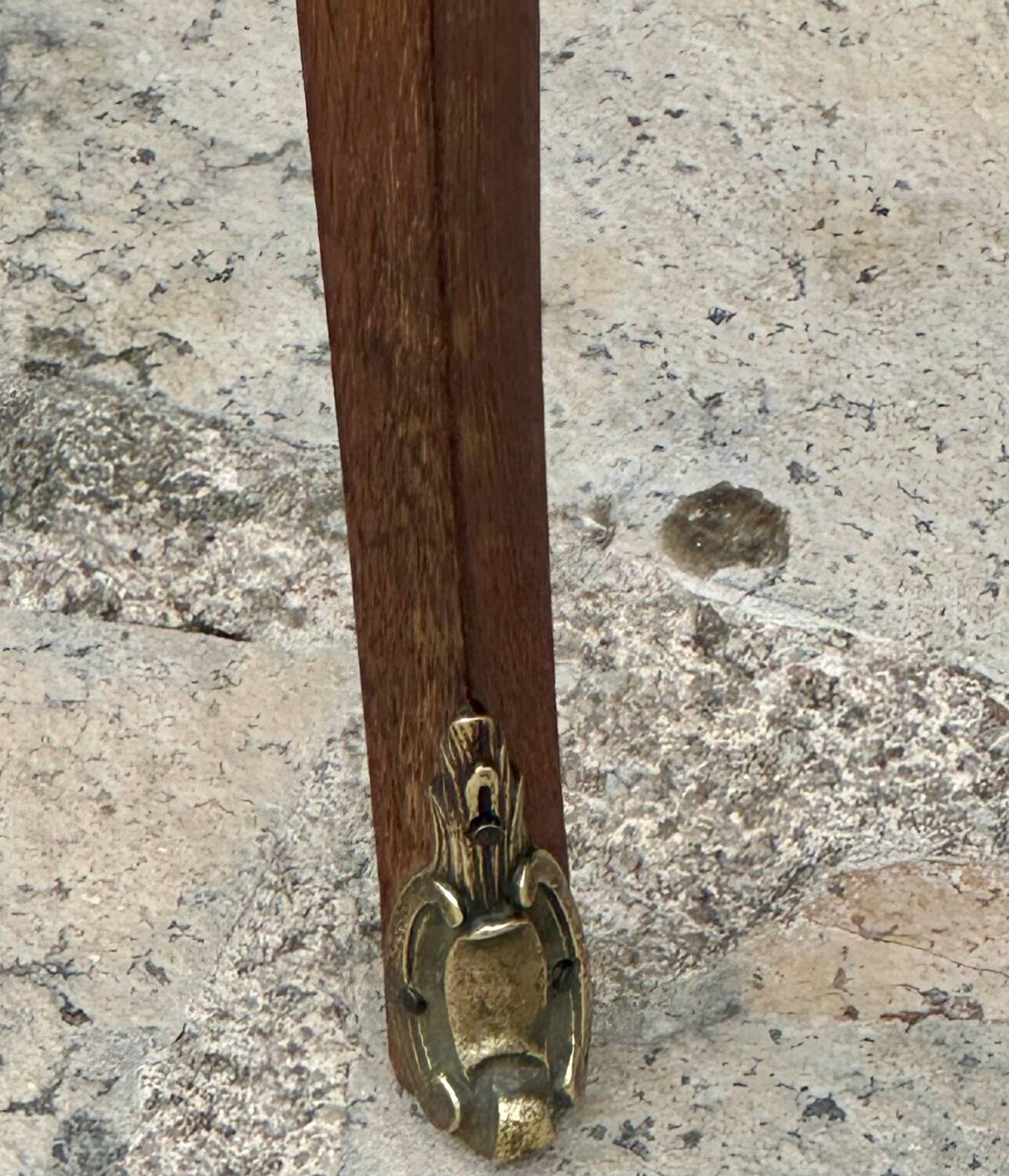 Small Louis XV style marquetry chiffonniere table